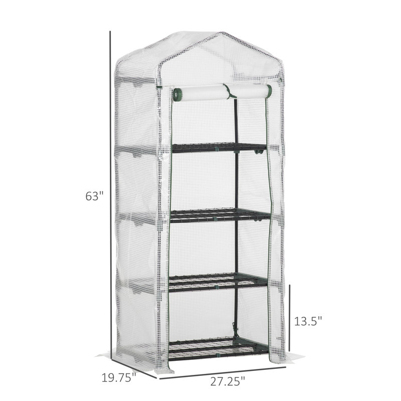 Serre portative 28 po x 20 po x 63 po Outsunny