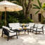 Ensemble de patio pour six personnes avec coussins et deux tables Marlo-1541670370-1541670380