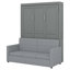 Lit escamotable mural Murphy avec coussin-859075535