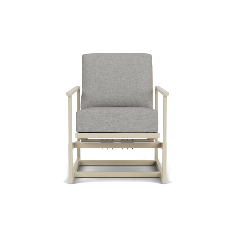 Summit Outdoor Rocker Chair, Linen, Demo Stone, White