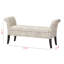 Banc de rangement avec repose-pieds Opulence