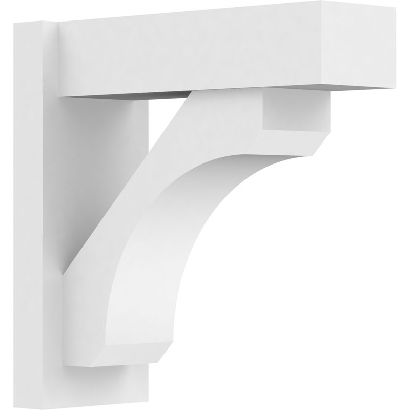 Persienne en PVC de qualité architecturale avec extrémités en bloc Legacy, L 7 po, H 18 po x P 18 po