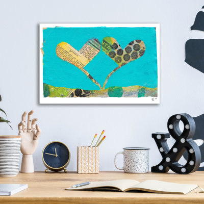  Art mural en verre en acrylique «Sw Cherts 2» par Laura Gibson, 16 po x 12 po