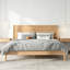 Cadre de lit en bois, cadre de lit plateforme avec tête de lit haute cannelée et support à lattes, lit plateforme à profil bas, cadre de lit plateforme moderne, aucun sommier requis, lit avec rangement sous le lit pour la chambre à coucher-934600133-934600184
