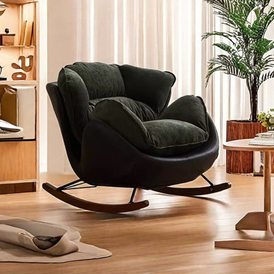 Chaise berçante simple rétro