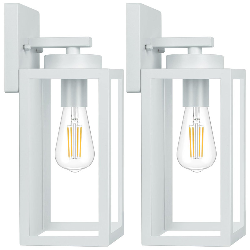 2-Pack Outdoor Wall Light Fixtures, Gray