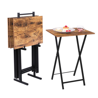 Kearra TV Tray Table Set with Stand