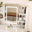 Coiffeuse avec rangement et miroir à DEL