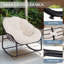 Chaise berçante surdimensionnée avec coussin-777503147