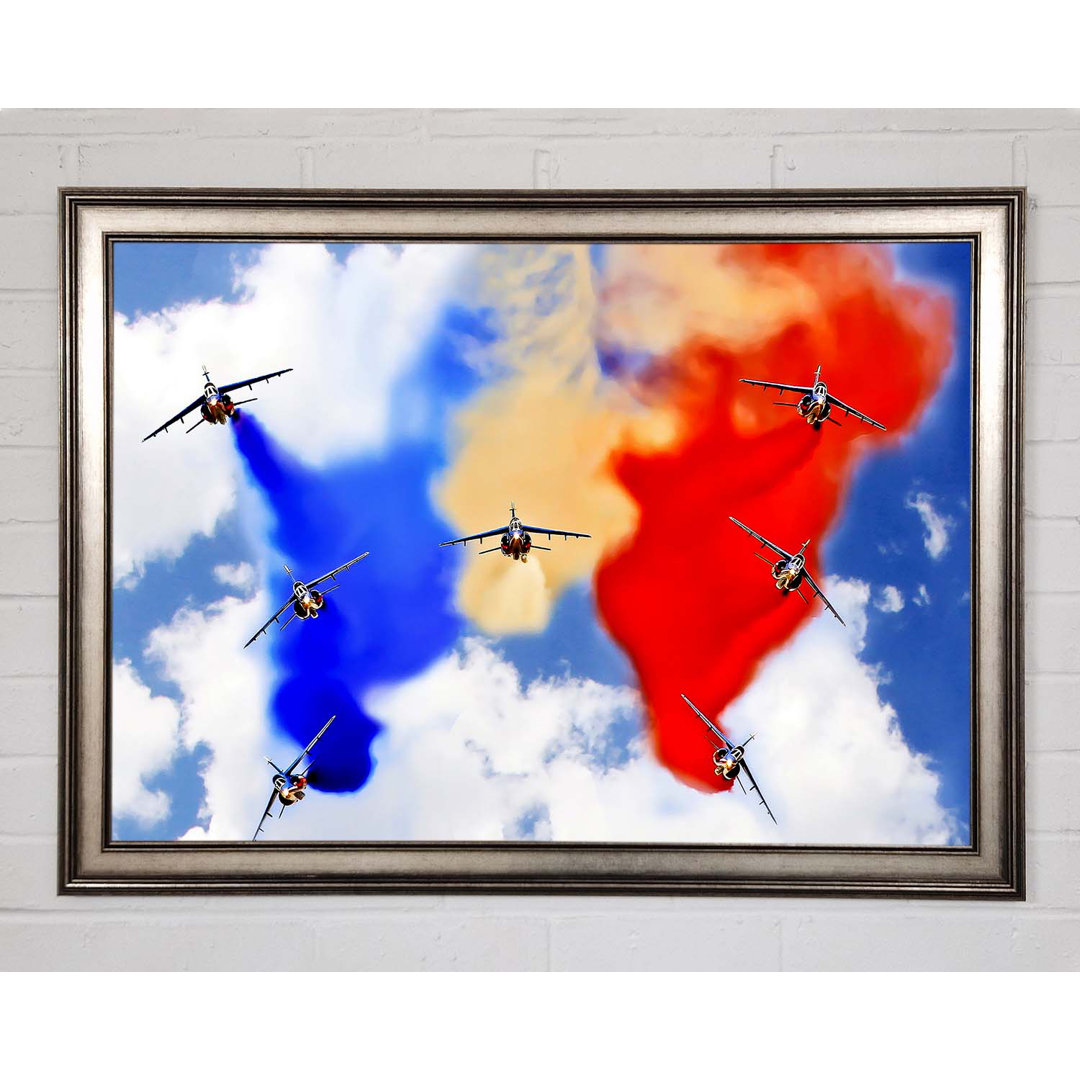 Gerahmter Druck French Airshow Colors