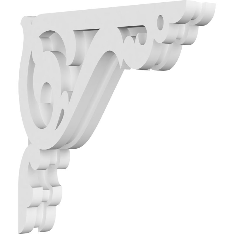1 corbeau en PVC de qualité architecturale ambre de l 7/8 po x P 10 po x H 10 po, H 10 po x l 10 po x P 1,875 po
