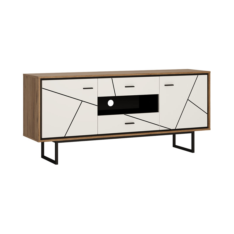 65.7" Modern TV Stand with High Gloss Finish