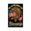 Fourth of July Cross American Flag 250 Years Blessings Double Sided Decorative Flag, 12X18 inch