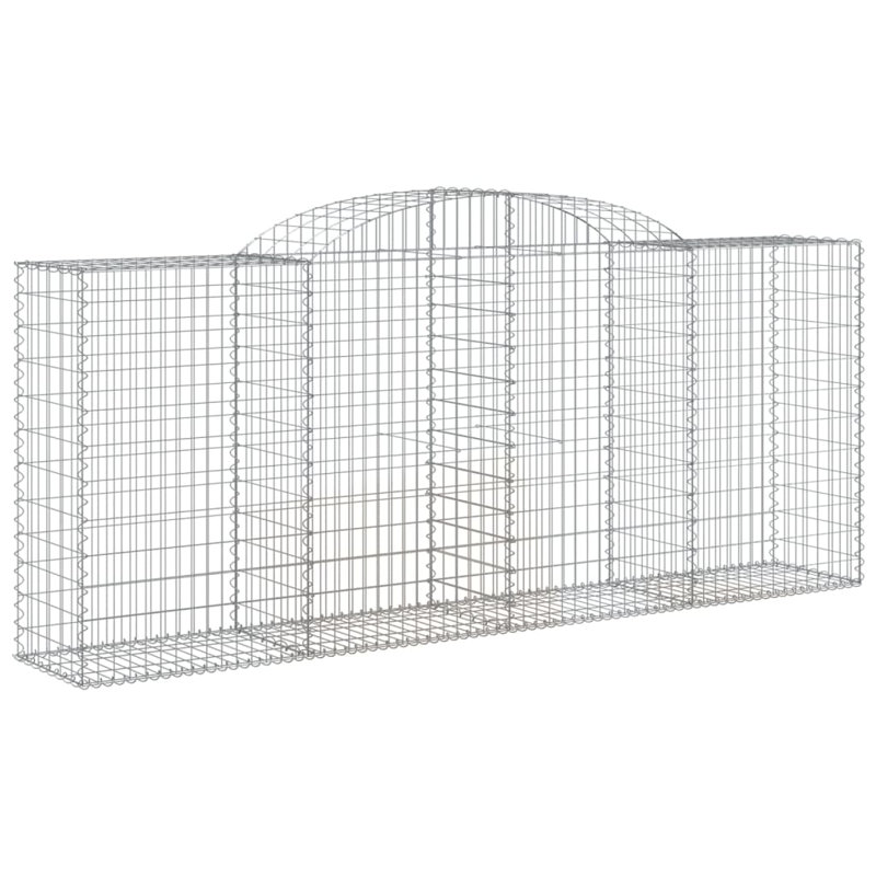 Clôture en métal argenté H 31,5 po x l 157,5 po