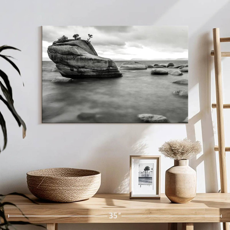 Alvord Monochromatic Bonsai Rock, 16" H x 24" W