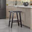 Dale 24" Tall Backless Counter Stool, Black