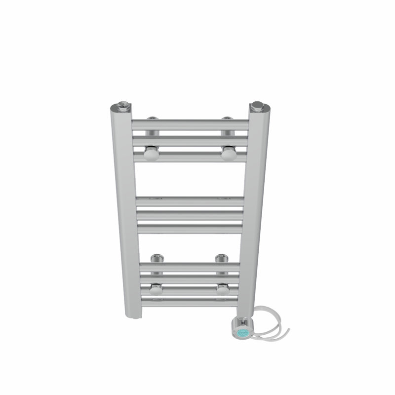 Bryana Straight Towel Rail Heated Towel Rails, 60cm H x 30cm W x 3cm D, Chrome
