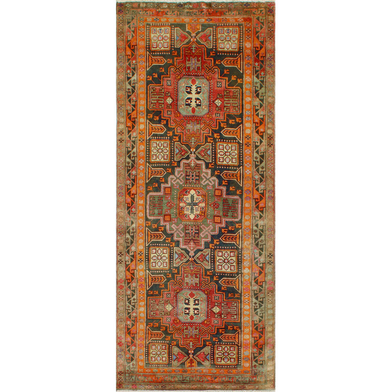 Khylar Distressed Ifrah Charcoal Runner