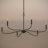 Ilia 6-Light Matte Black Extra Large Chandelier-127380252