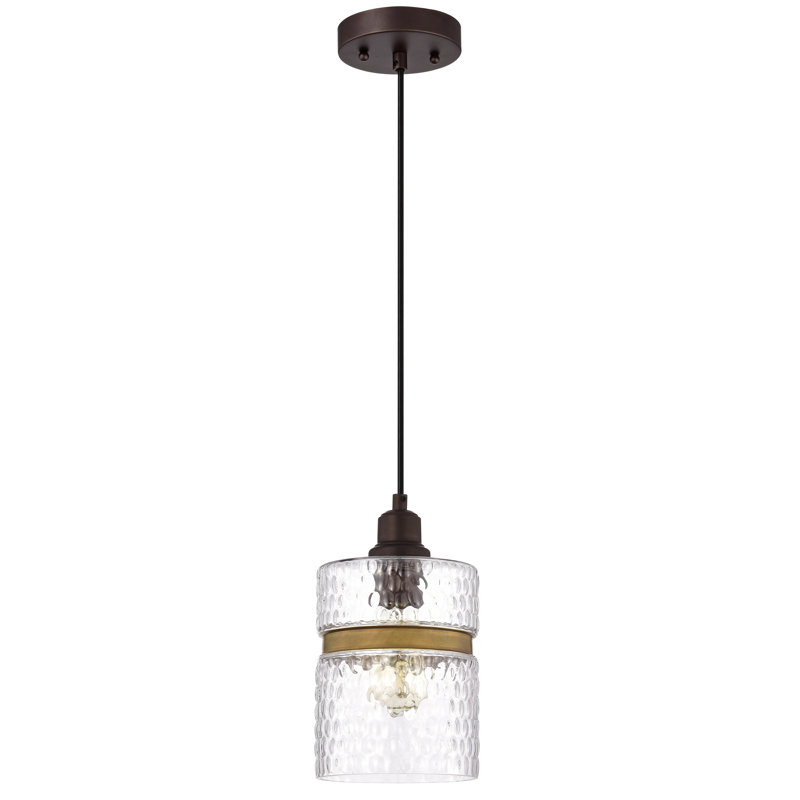 Luminaire suspendu cylindrique 1 lumière