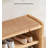 2 - Tier Solid Wood Shoe Bench with Storage