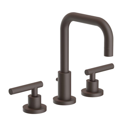East Square Widespread Bathroom Faucet with Drain Assembly
