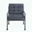 Fauteuil d'appoint en mousse à mémoire de forme, revêtement en velours et coussin décoratif
