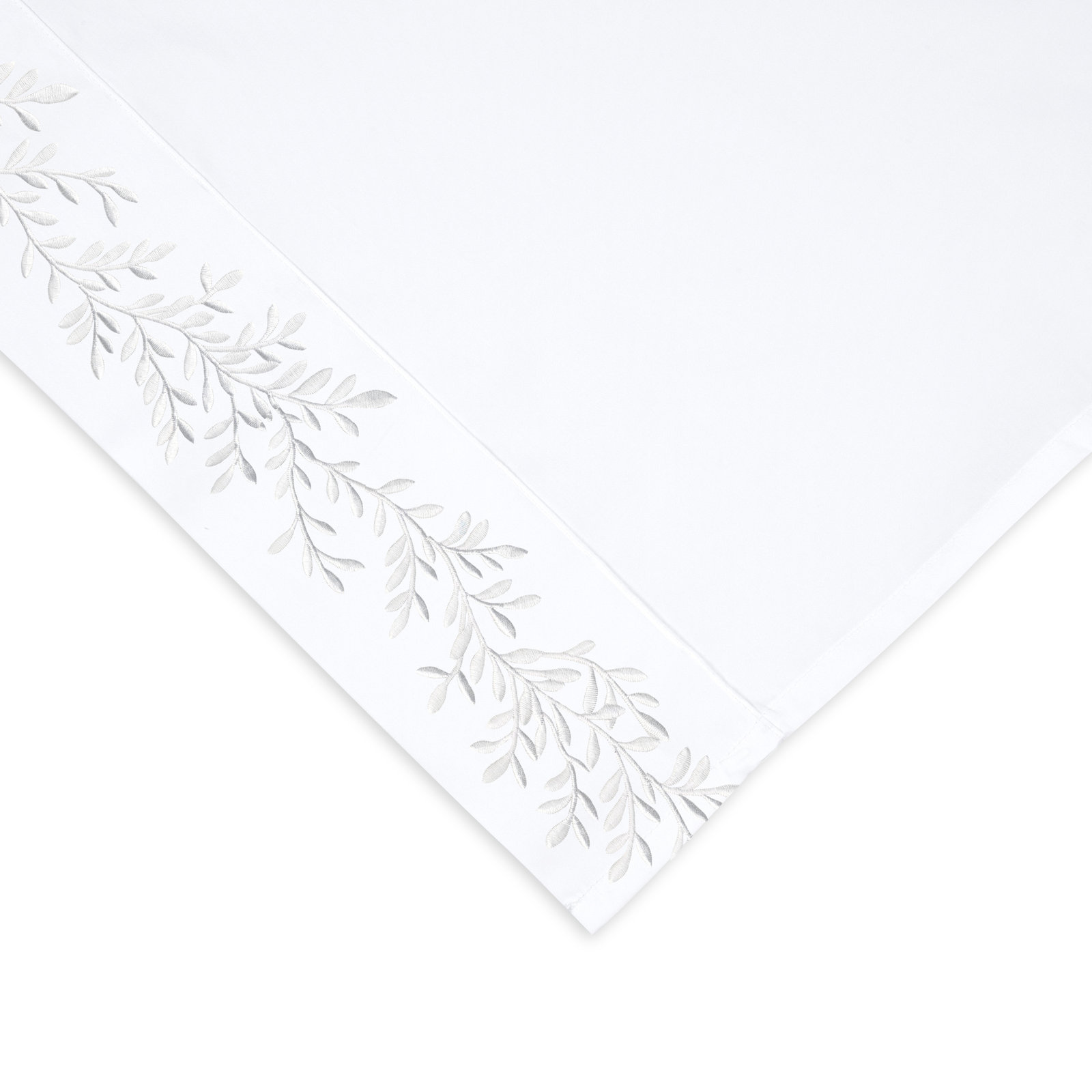 Canberra Pima Cotton Sheet Set, White, Twin Sheet Set with 2 Pillowcases