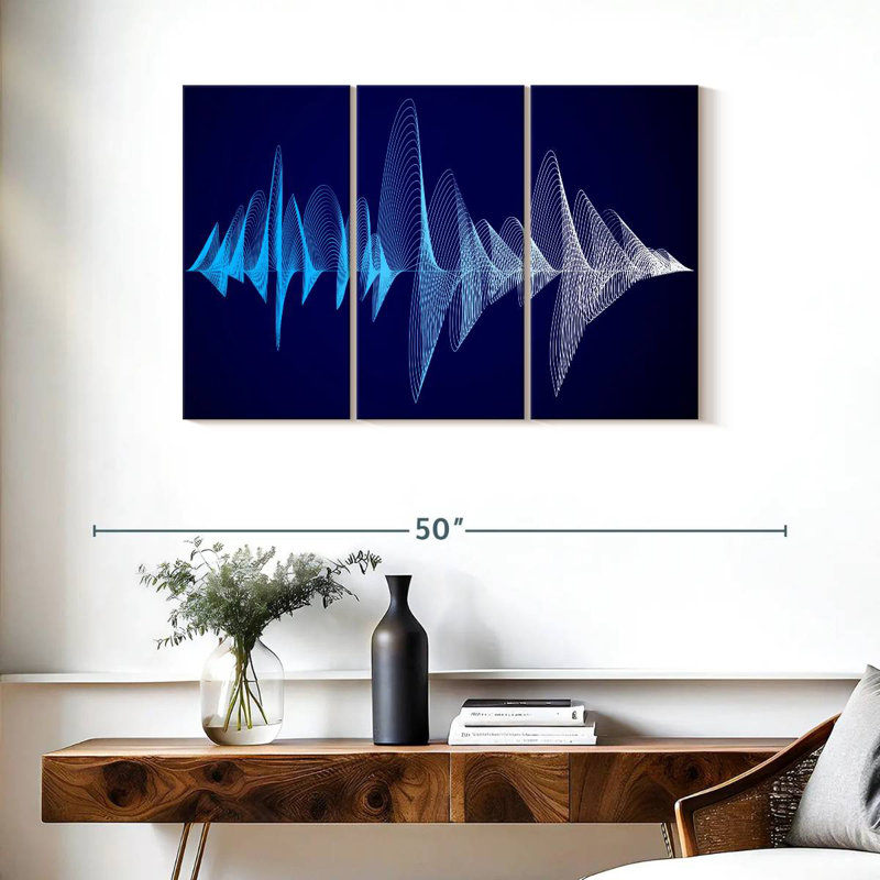 Abarca Equalizer Sound Waves, H 24 po x l 38 po