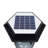 Matte Black Solar Powered Integrated LED Metal Fence Post Cap Light