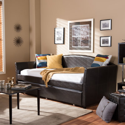 Stoutsville Twin Solid Wood Daybed with Trundle