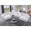 Canapé modulaire surdimensionné en coin avec chaises réversibles et canapé modulaire en chenille 8 places