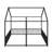 Metal Twin Size House Platform Beds-762287826