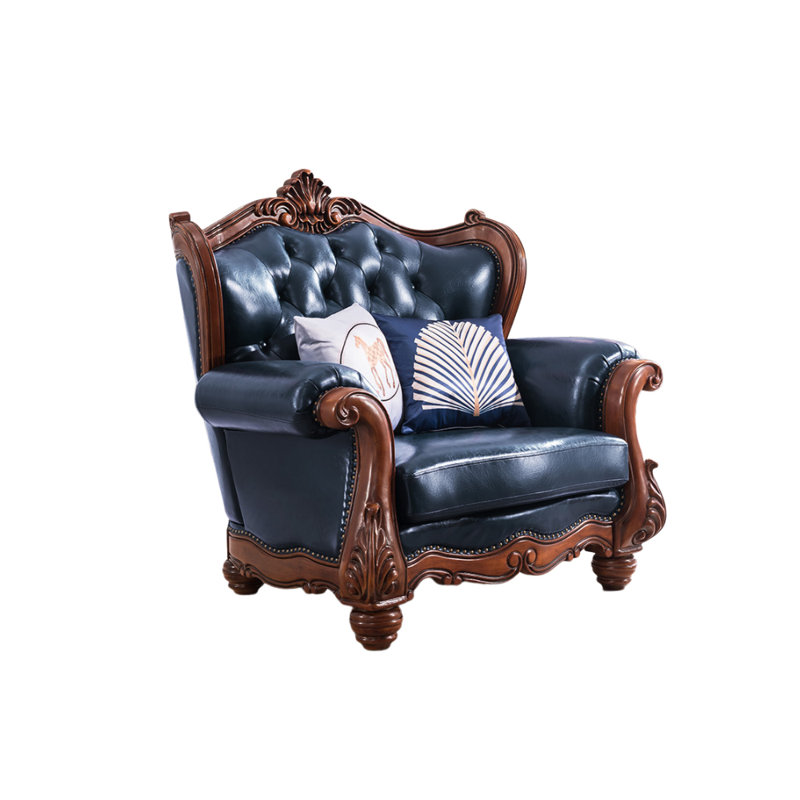 Fauteuil en cuir véritable American