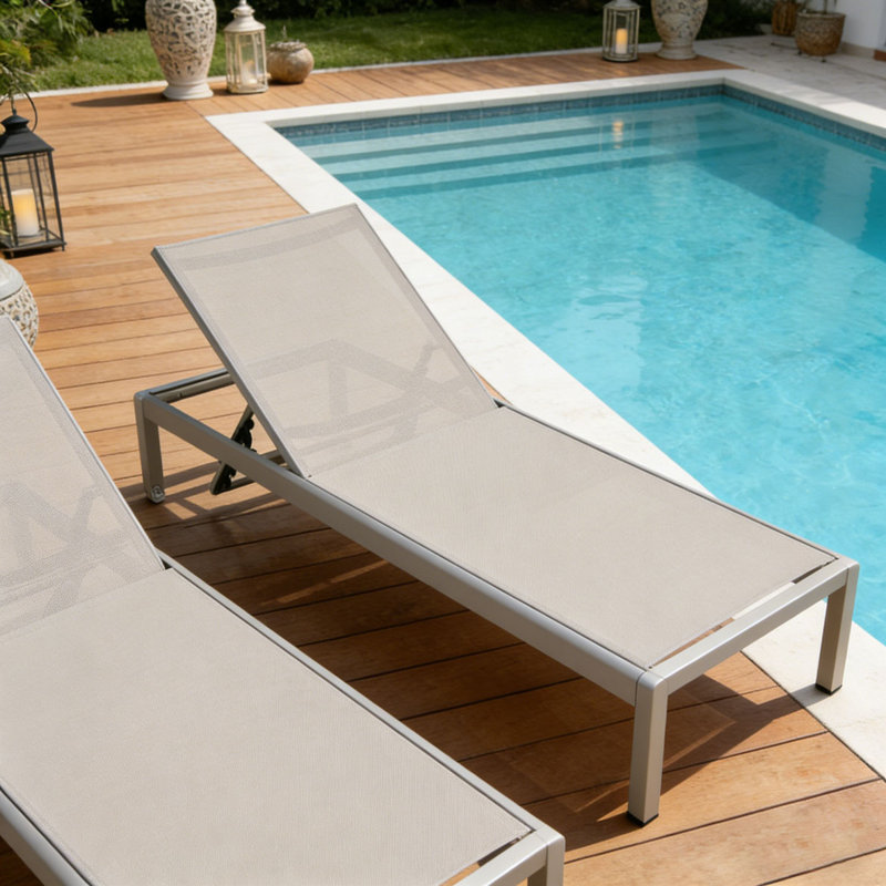 CHAISE LUNGE, Gris, 2