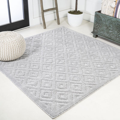 Tapis intérieur / extérieur gris clair Bailidh Portmany