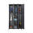 3 Tier, 9 Section Metal Lockers Armoire with 18 Hooks