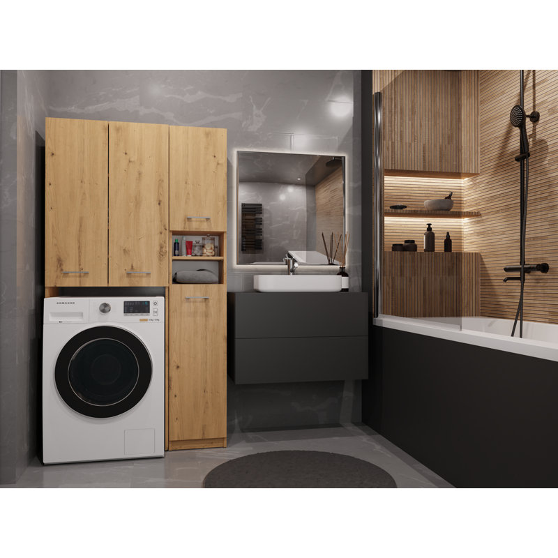 Narla MDF Wood Laundry Room Organiser, Artsian