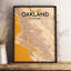 « oakland city map », reproduction d’impression sur affiche-31734295