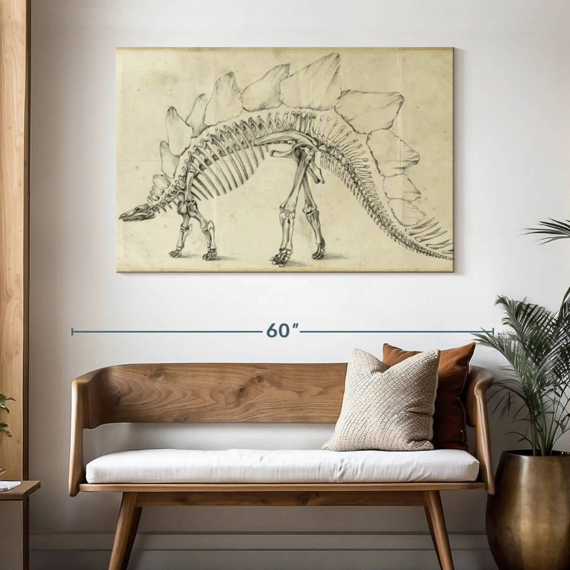 Brampt Dinosaur Study III, H 32 po x l 48 po