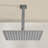 1-Spray Patterns With 2.5 GPM 15.7 In. Ceiling Mount Fixed Shower Head In Brushed Nickel