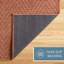 Tapis rouille texturé uni Tax-101377624