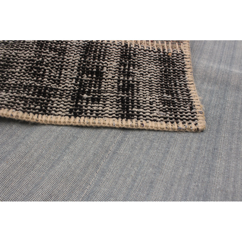 Tapis décoratif en laine de conception unique 4 pi 9 po x 7 pi 10 po Berkleigh noué à la main New Age