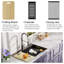 Évier de cuisine 33 po x 22 po à double cuve en acier inoxydable avec robinet noir