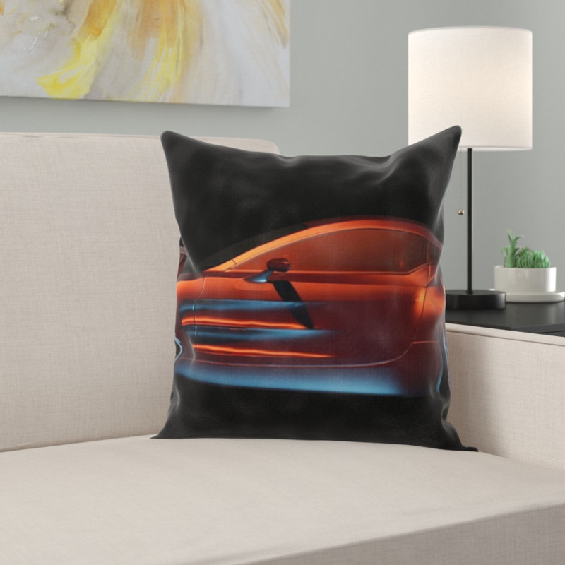 Coussin décoratif voiture de sport