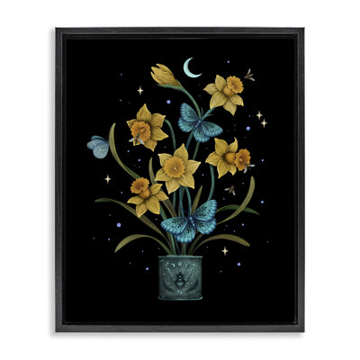 Cadre flottant Mystical March Daffodils, conception par Episodic Dessins