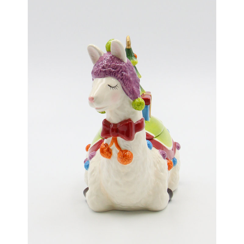 Ceramic Llama Candy Jar
