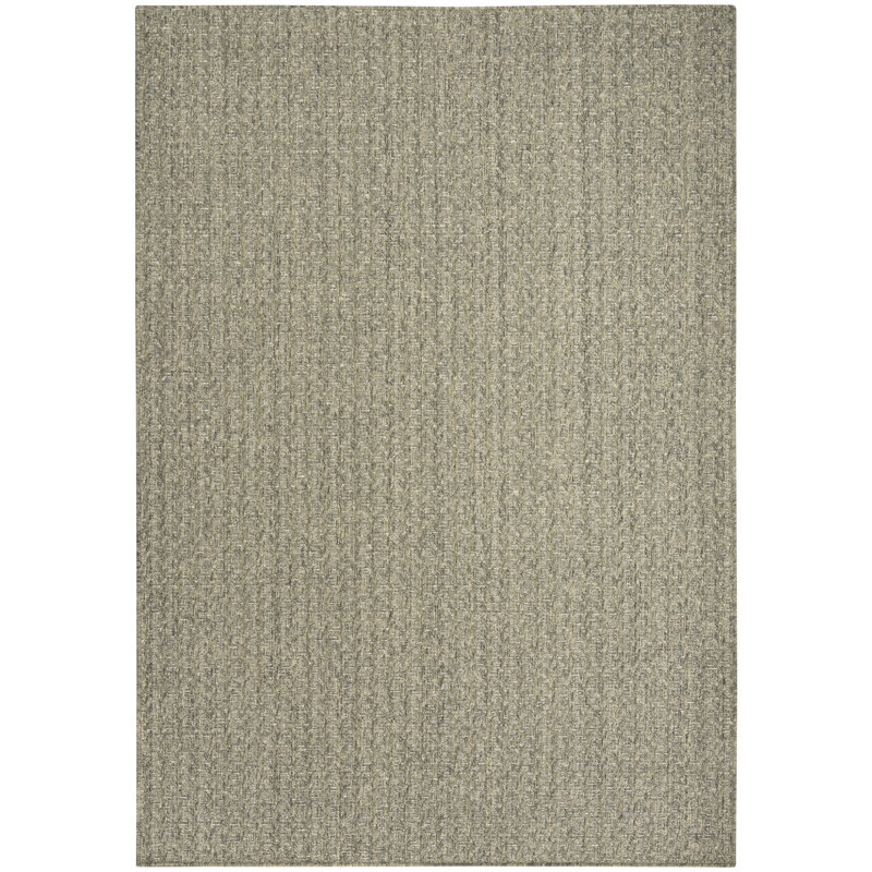 Cantara Chevron Indoor/Outdoor Area Rug, Rectangle 4' x 6', Green/Olive