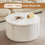 75cm White Round Coffee Table Set with 4 Stools
