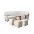 Ensemble de coin-repas 5 pièces avec table ronde à piédestal Sunny Designs
